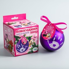 Новогодний елочный шар, фиолетовый Disney