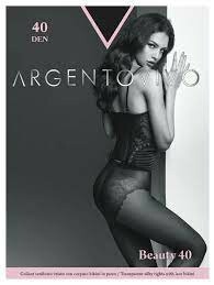 Колготки с ажурными трусиками, 40 den Argentovivo