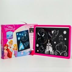 Набор для рисования в темноте, планшет а4, принцессы: ариель, золушка, рапунцель Disney