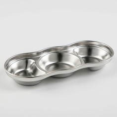 Подставка из нержавеющей стали для кухонных принадлежностей, 19,5×8,5×2,6, цвет серебряный NO Brand