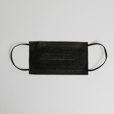 Маска медицинская latio, 2 фиксатора формы, 50 штук в упаковке, черная NO Brand