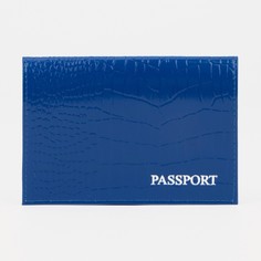 Обложка для паспорта, цвет синий NO Brand