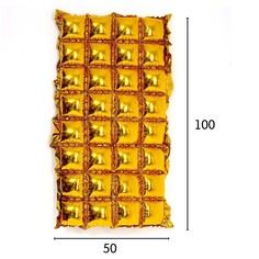 Панно фольгированное 74 х 142 см, 4 ряда, цвет золотой Страна Карнавалия