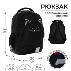 Рюкзак молодежный, 44 х 30 х 17 см, эргономичная спинка, calligrata р
