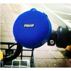 Портативная колонка inwa as-63, 5 вт, 750 мач, водонепроницаемая, крепление на руль, синяя NO Brand