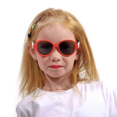 Очки солнцезащитные детские поляризационные, tr90, линза 5 х 6 см, ширина 14 см, дужки 13 см 76612 NO Brand