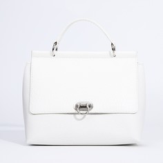 Сумка-мессенджер textura на клапане, цвет белый