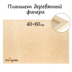 Планшет деревянный 40 х 60 х 2 см, фанера (для рисования эпоксидной смолой) Calligrata