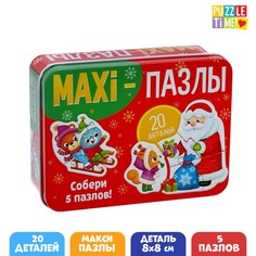 Макси-пазлы в металлической коробке Puzzle Time