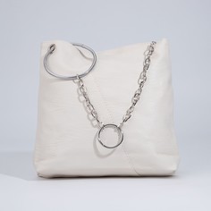 Сумка кросс-боди на молнии, цвет белый NO Brand