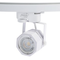 Трековый светильник luazon lighting под лампу gu10, восемь граней, корпус белый NO Brand