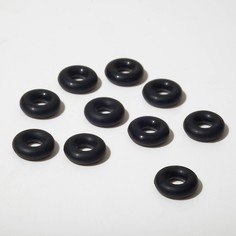 Кольцо соединительное (неразъемное), силиконовое, d= 8мм (набор 10шт), цвет черный NO Brand