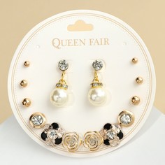 Пусеты 9 пар Queen Fair