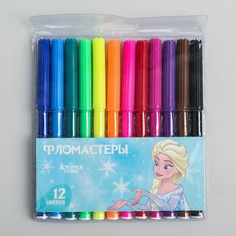 Фломастеры, 12 цветов, холодное сердце Disney