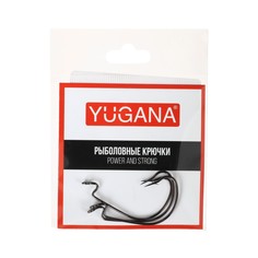 Крючки офсетные yugana o&#39;shaughnessy worm, № 3/0, 3 шт.