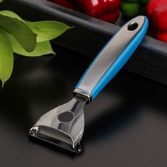 Овощечистка доляна blade, 18 см, ручка soft-touch, цвет синий