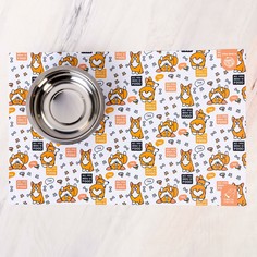 Коврик под миску all you need is food 43х28 см Пушистое счастье