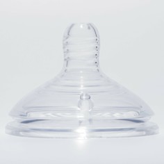 Соска силиконовая, антиколиковая на бутылочку, +0мес., широкое горло, ø60мм, медленный поток