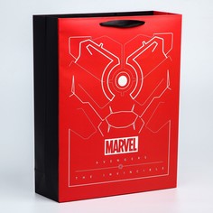 Пакет ламинированный вертикальный, 31 х 40х 11 см Marvel