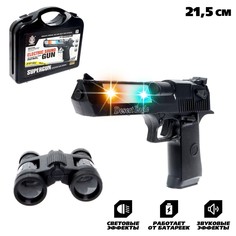 Пистолет desert eagle с биноклем, свет, звук, работает от батареек NO Brand