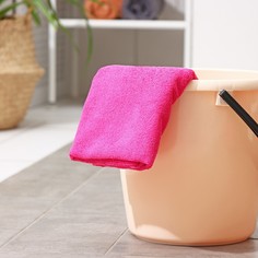 Тряпка для пола доляна, 220 гр, 50×60 см, микрофибра, с оверлоком