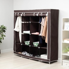 Шкаф для одежды, 163×42×166 см, цвет коричневый NO Brand