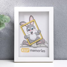 Фоторамка пластик l-3 10х15 см, белый Keep Memories