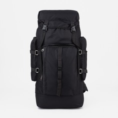 Рюкзак туристический, 90 л, отдел на молнии, 2 наружных кармана, цвет черный NO Brand