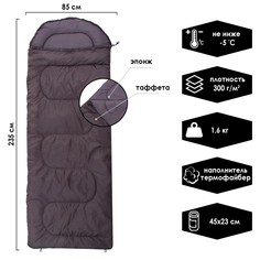 Спальник сп3xl, 200+35 х 85 см, от -5 до +10 °с NO Brand