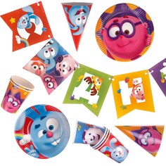 Набор бумажной посуды, на 6 персон Смешарики