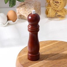Мельница для специй доляна, 21×4,5 см, металлический механизм, цвет темное дерево