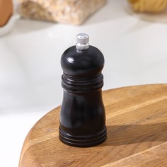 Мельница для специй доляна, 10,5×4,5 см, металлический механизм, цвет черное дерево