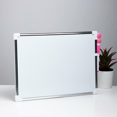 Доска магнитная двусторонняя, 36 × 25 см, маркер и магниты в наборе, без креплений NO Brand