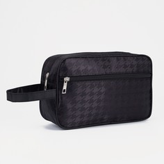 Косметичка на молнии, наружный карман, цвет черный NO Brand
