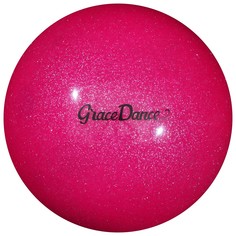 Мяч для художественной гимнастики, блеск, 16,5 см, 280 г, цвет розовый Grace Dance