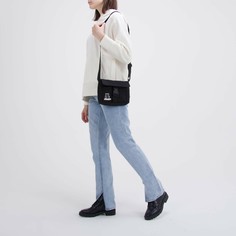 Сумка на ремешке с застежкой f*cking, цвет чёрный Nazamok