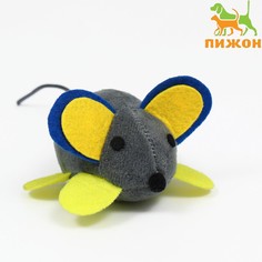 Игрушка вибрирующая, 6 см, серая Пижон