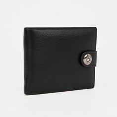 Портмоне мужское на магните, отдел для купюр, для карт, для монет, цвет черный NO Brand