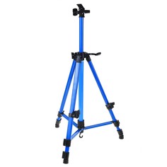 Мольберт телескопический, тренога, металлический, синий, размер 51 - 153 см Calligrata