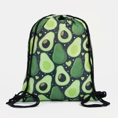 Мешок для обуви на шнурке, цвет черный/зеленый NO Brand