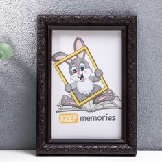Фоторамка пластик l-2 10х15 см, венге (пластиковый экран) Keep Memories