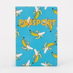 Обложка для паспорта, цвет голубой NO Brand