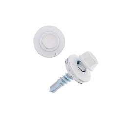 Саморезы кровельные 5.5х25 ral9003, белый, 250 шт. NO Brand