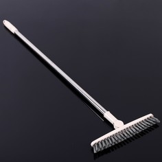 Щетка для подметания пола с поворотной насадкой доляна, 17×8×114 см