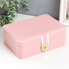 Шкатулка кожзам для украшений NO Brand