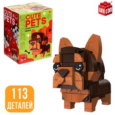 Конструктор cute pets, йорк, 113 деталей Unicon