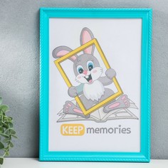 Фоторамка пластик l-1 21х30 см бирюзовый (пластиковый экран) Keep Memories
