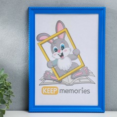 Фоторамка пластик l-1 21х30 см синий (пластиковый экран) Keep Memories