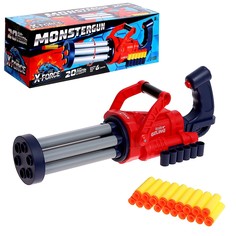 Бластер monstergun, 20 пуль, стреляет мягкими пулями X Force