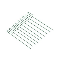 Колышек универсальный, h = 40 см, ножка d = 0.3 см, набор 10 шт., зеленый, greengo